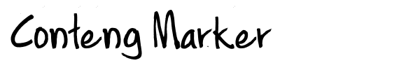 Conteng Marker font preview